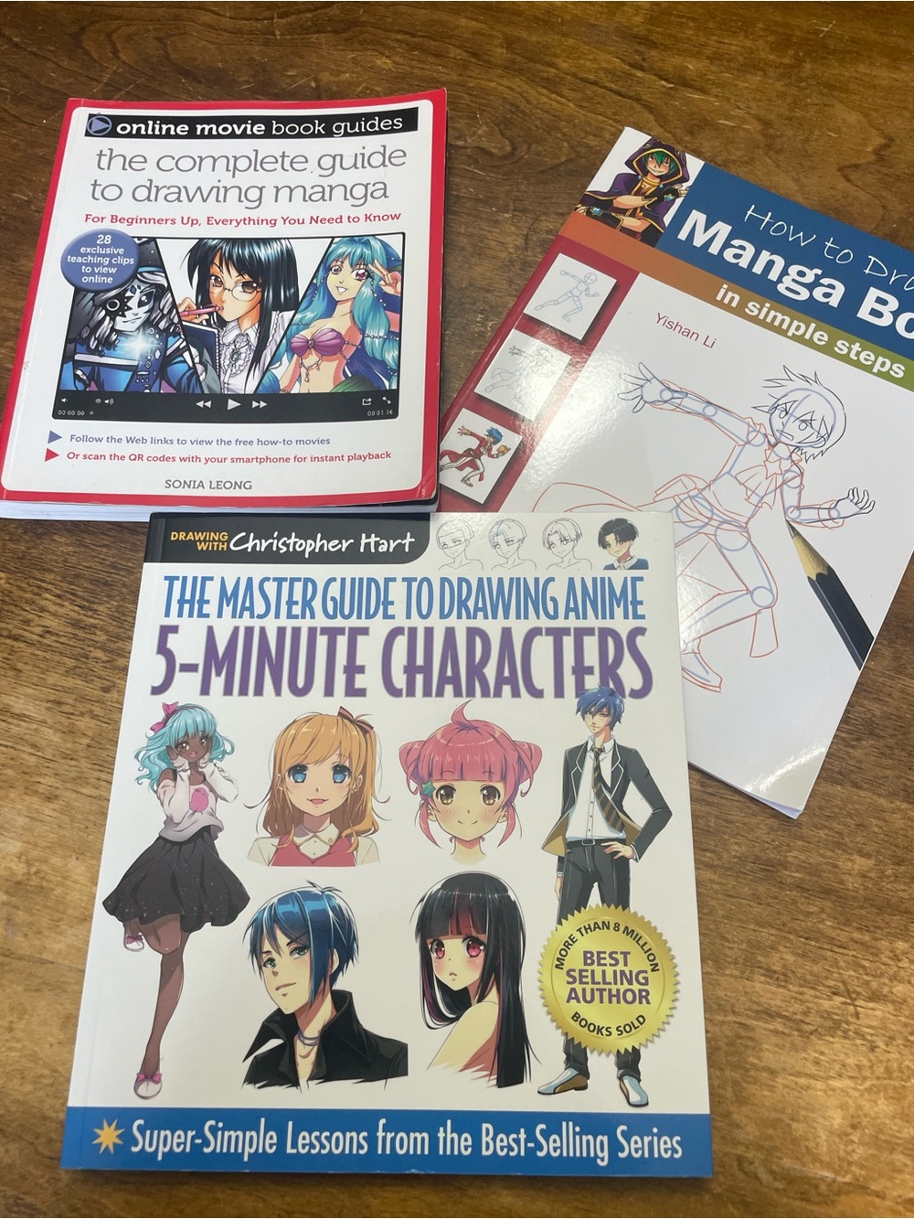 Book Bundle Anime Characters Drawing Book - White/Cream Cover